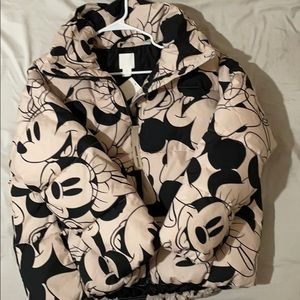 h&m minnie mouse puffer jacket